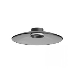 25269 CEILING LED LIGHT 30W 2700K-3000K TRIAC BLACK MATT - SMOKED GLASS Zambelis Lights