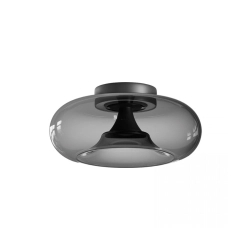 25279 CEILING LED LIGHT 30W 2700K-3000K TRIAC BLACK MATT - SMOKED GLASS Zambelis Lights