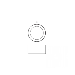 25310 CELING LED LIGHT 7W 3000K SANDY WHITE Zambelis Lights
