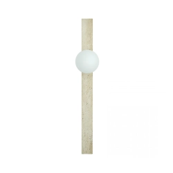 25315 WALL LIGHT 1xG9 LED MAX 5W NATURAL STONE - OPAL GLASS Zambelis Lights