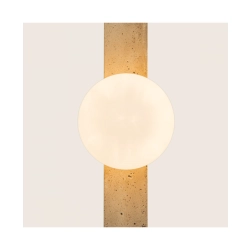25315 WALL LIGHT 1xG9 LED MAX 5W NATURAL STONE - OPAL GLASS Zambelis Lights
