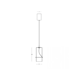 Lampa wisząca LED 2532 6W 3000K Zambelis Lights - zdjęcie 2