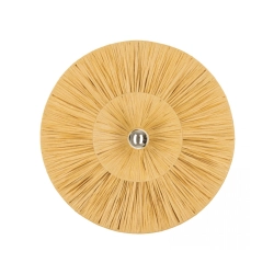 25332 WALL LIGHT 1xE27 MAX 20W METAL - NATURAL RATTAN Zambelis Lights