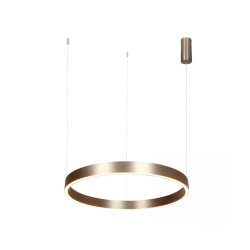 25367 PENDANT LED LIGHT UP-DOWN 59W 3000K ELECTROPLATE BRUSHED COFFEE ALUMINIUM - ACRYLIC Zambelis Lights