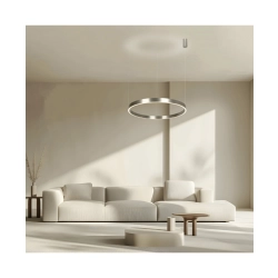 25369 PENDANT LED LIGHT UP-DOWN 70W 3000K ELECTROPLATE BRUSHED NICKEL ALUMINIUM - ACRYLIC ALUMINIUM - ACRYLIC Zambelis L