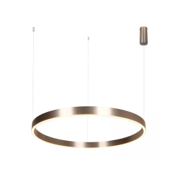 25370 PENDANT LED LIGHT UP-DOWN 70W 3000K ELECTROPLATE BRUSHED COFFEE ALUMINIUM - ACRYLIC Zambelis Lights