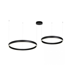 25372 PENDANT LED LIGHT UP-DOWN 118W 3000K BLACK ALUMINIUM - ACRYLIC Zambelis Lights