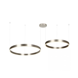25373 PENDANT LED LIGHT UP-DOWN 118W 3000K ELECTROPLATE BRUSHED NICKEL ALUMINIUM - ACRYLIC Zambelis Lights