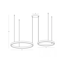 25373 PENDANT LED LIGHT UP-DOWN 118W 3000K ELECTROPLATE BRUSHED NICKEL ALUMINIUM - ACRYLIC Zambelis Lights25373 PENDANT LED LIGHT UP-DOWN 118W 3000K ELECTROPLATE BRUSHED NICKEL ALUMINIUM - ACRYLIC Zambelis Lights