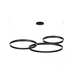 25375 PENDANT LED LIGHT UP-DOWN 174W 3000K BLACK ALUMINIUM - ACRYLIC Zambelis Lights