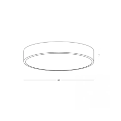25376 CEILING LED LIGHT 28W 3000K WHITE MATT - ALUMINIUM - ACRYLIC Zambelis Lights