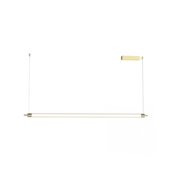 25447 PENDANT LED LINE LIGHT 33W 3000K TRIAC BRUSHED GOLD Zambelis Lights