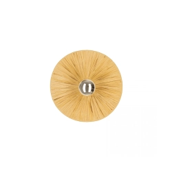 25454 WALL LIGHT 1xE27 MAX 20W METAL - NATURAL RATTAN Zambelis Lights