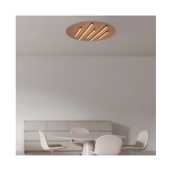 2571 CEILING LED LIGHT 52W 3000K BLACK MATT STICK - SANDY BRICK RED BASE Zambelis Lights