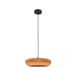 2591 PENDANT LIGHT 2xG9 LED MAX 9W TERRACOTTA - SANDY BLACK CLAY - METAL Zambelis Lights