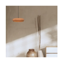 2591 PENDANT LIGHT 2xG9 LED MAX 9W TERRACOTTA - SANDY BLACK CLAY - METAL Zambelis Lights