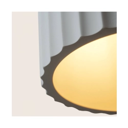 2595 PENDANT LIGHT 1xE27 LED MAX 11W WHITE - CLAY - METAL Zambelis Lights