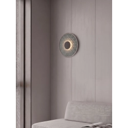 2617 WALL LED ACOUSTIC LIGHT 6W 3000K GREY SNOW PATTERN METAL - ACRYLIC Zambelis Lights