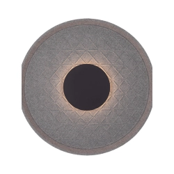 2618 WALL LED ACOUSTIC LIGHT 6W 3000K GREY DIAMOND PATTERN METAL - ACRYLIC Zambelis Lights