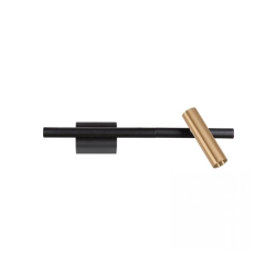2632 WALL LED LIGHT 6W 3000K PLUG & PLAY SANDY BLACK-BRUSHED GOLD Zambelis Lights