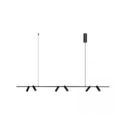 2633 PENDANT LED LINE LIGHT 29W 3000K SANDY BLACK MOVABLE SPOTS Zambelis Lights