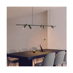 2633 PENDANT LED LINE LIGHT 29W 3000K SANDY BLACK MOVABLE SPOTS Zambelis Lights