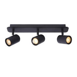 Plafon LENNERT LED Dim. GU10 3x5W 3000K IP44 czarny 26958/15/30 Lucide - zdjęcie produktu