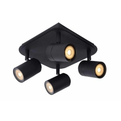 Plafon LENNERT LED Dim. GU10 4x5W 3000K IP44 czarny 26958/20/30 Lucide - zdjęcie produktu