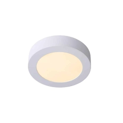 Plafon BRICE Ø 18 cm LED Dim. 1x11W 3000K IP44 biały 28116/18/31 Lucide - zdjęcie produktu