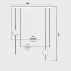 Lampa wisząca Mantra Cuba 7160MA - zdjęcie dodatkowe 1