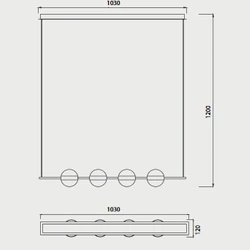 Lampa wisząca Mantra Cuba 7161MA - zdjęcie dodatkowe 1