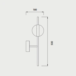 Lampa ścienna Mantra Cuba 7163MA - zdjęcie dodatkowe 1