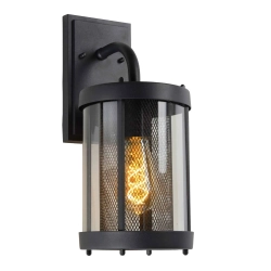 Kinkiet MAKKUM 1xE27 IP23 czarny 29826/01/30 Lucide - zdjęcie produktu