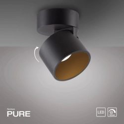 Lampa sufitowa Pure Cup Czarna 6226-18 Paul Neuhaus - zdjęcie produktu