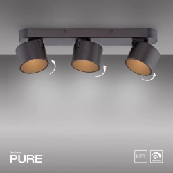 Lampa sufitowa Pure Cup Czarna 6227-18 Paul Neuhaus - zdjęcie produktu
