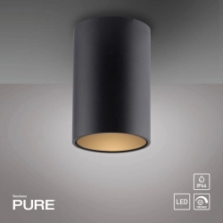 Lampa sufitowa Pure Point Czarna 6749-18 Paul Neuhaus - zdjęcie produktu