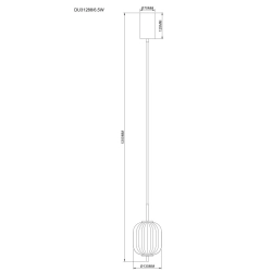Lampa wisząca AKARI DU31288/6.5W ZUMA LINE