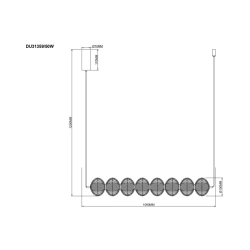 Lampa wisząca GALATEA DU31359/50W ZUMA LINE