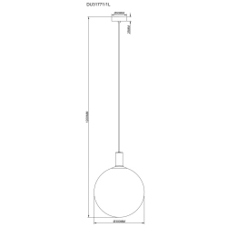 Lampa wisząca NUA DU31771/1L ZUMA LINE