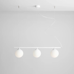 LAMPA WISZĄCĄ BERYL GLASS 3 BIAŁY 1006E ALDEX - zdjęcie produktu