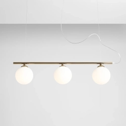 LAMPA WISZĄCĄ BERYL GLASS 3 ZŁOTY 1006E_30 ALDEX - zdjęcie dodatkowe 1