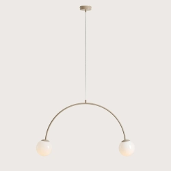 Lampa wisząca UNA 2 BEIGE 1116H17 Aldex - zdjęcie dodatkowe 1