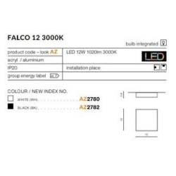 Plafon Falco 12 4000K (white) AZ2781 AZZARDO