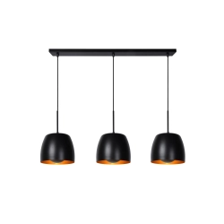 NOLAN Lampa wisząca 3xE27 czarny 30488/03/30 Lucide - zdjęcie produktu
