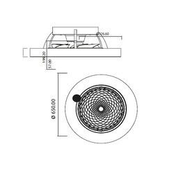 Lampa sufitowa Mantra Tibet 7125MA - zdjęcie dodatkowe 1