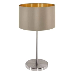Lampa stołowa MASERLO 31629 taupe, złoty - zdjęcie dodatkowe 1