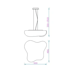 Lampa wisząca Mantra Eos 1883MA - zdjęcie dodatkowe 1