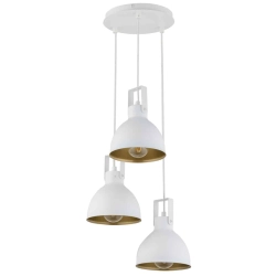 Lampa wisząca MARS 3 KOŁO BIAŁY ZŁOTY 32261 SIGMA - zdjęcie produktu