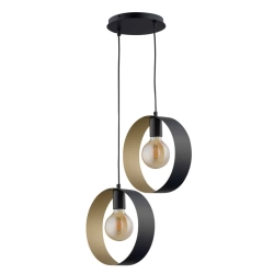 Lampa wisząca HAPPY 2 CZARNY ZŁOTY 32284 SIGMA - zdjęcie produktu