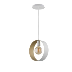 kinkiecik.pl Lampa wisząca HAPPY 1 BIAŁY ZŁOTY 32289 SIGMA